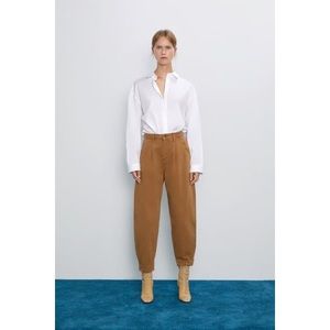 Zara Z1975 Authentic Slouchy Jeans Tan